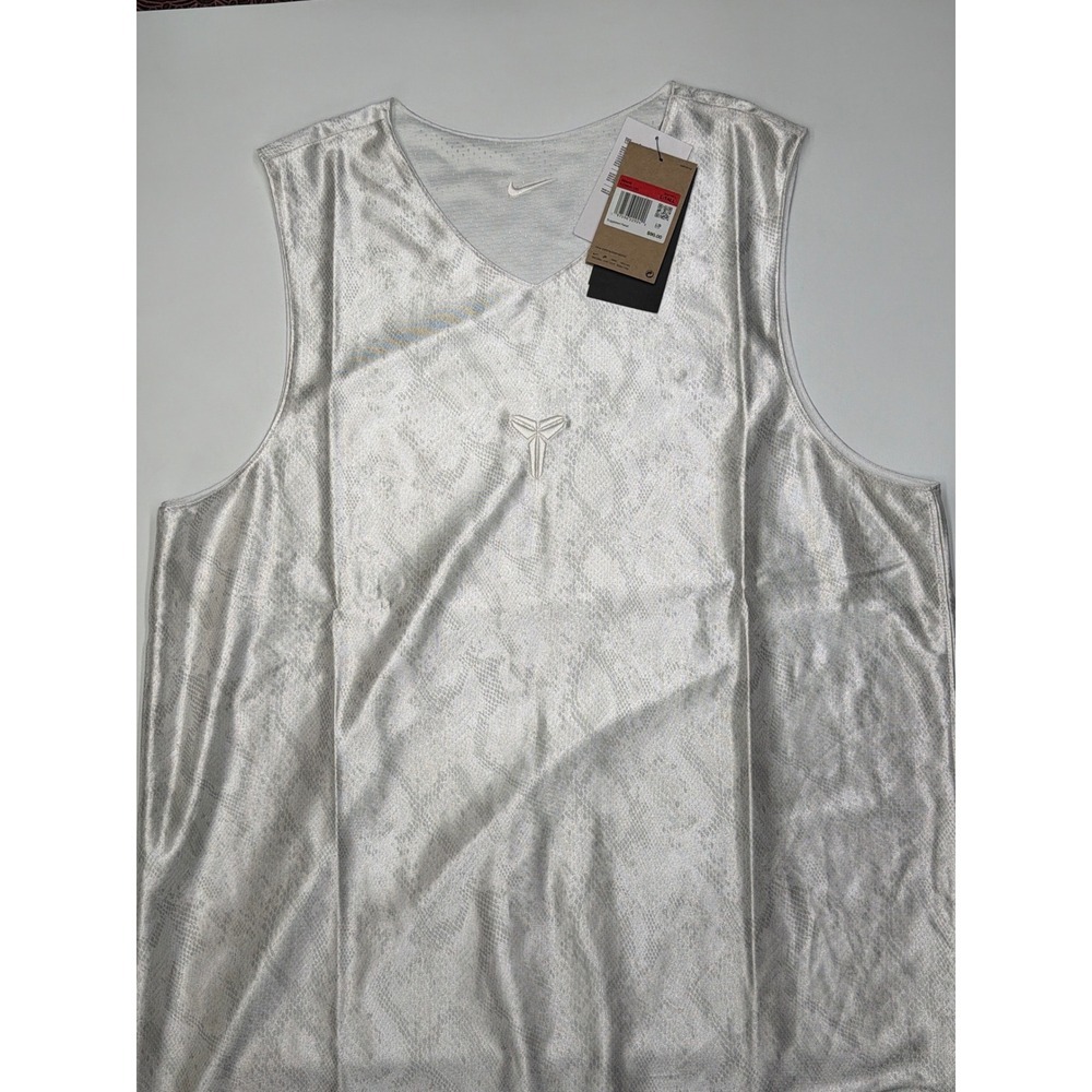 Nike‎ Kobe Mamba Statement Jersey Mens L Tall Silver Snakeskin Basketball